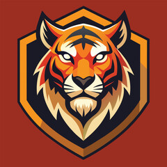 Tiger head mascot logo icon