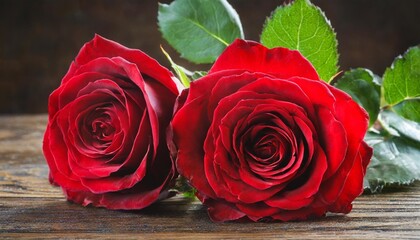 two red roses