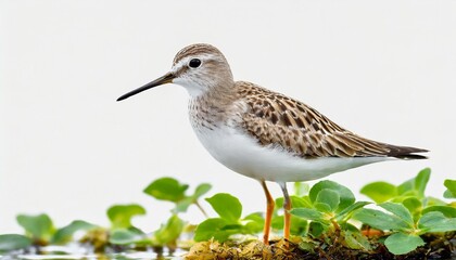 common sandpiper actitis hypoleucos png isolated on transparent background - obrazy, fototapety, plakaty