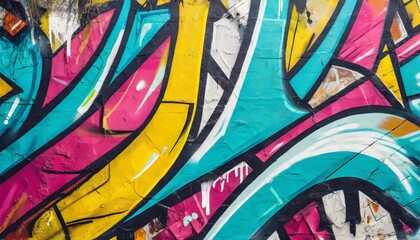 graffiti style design background in bright colors