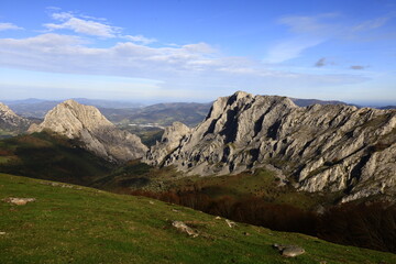 Fototapeta premium Urkiola Natural Park is a protected area located in the southeastern corner of Biscay and Álava in the northern Basque Country, Spain