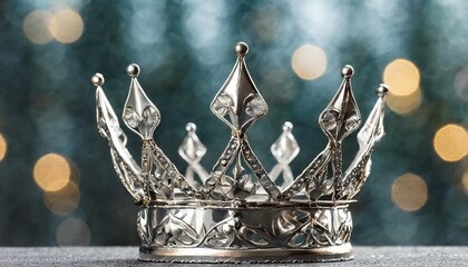 metal gothic crown on a transparent background
