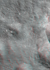 Moore F West Flank. Anaglyph image. Use red/cyan 3d glasses.
Image from the Lunar Reconnaissance...