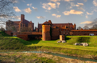 Fototapeta na wymiar Malbork Castle, capital of the Teutonic Order in Poland
