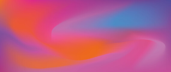 Flat illustration. Gradient background in bright colors. Banner template. Easily editable color background...