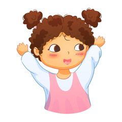 Cute illustrations of boys and girls of various nationalities, perfect for celebrating Mother's Day, International Women's Day, Children's Day, and floral themes. 