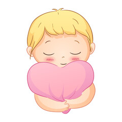 Cute illustrations of boys and girls of various nationalities, perfect for celebrating Mother's Day, International Women's Day, Children's Day, and floral themes. 