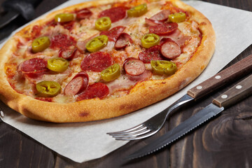 tasty pizza on the table