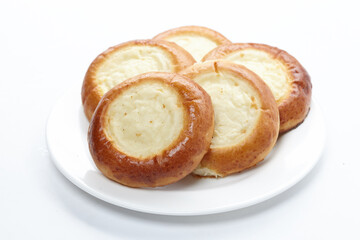 sweet buns on the white