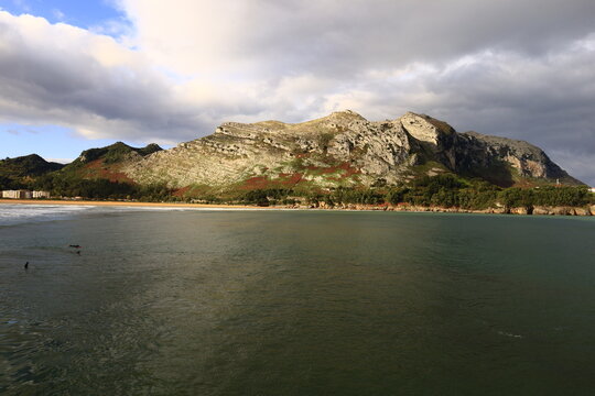 View of the point of islares which is located in the province of Cantabria.