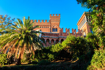 Fototapeta na wymiar D'Albertis castle in Genoa, Italy