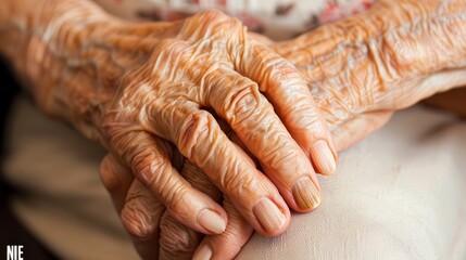 Fototapeta premium Nurse offering healthcare support and advice to patient for hope and trust in nursing home