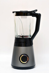 modern blender with bowl on white background