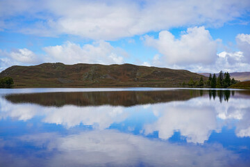 Loch Tarff in the Scottish highlands. It is a small loch near Fort Augustus and Loch Ness.	