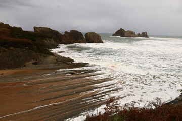 Arnia beach is located in the autonomous community of Cantabria, Spain