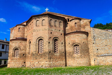 Fototapeta na wymiar Orthodox church of Saint Sophia in Ohrid, North Macedonia