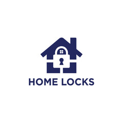 Home Locks Logo Design Vector