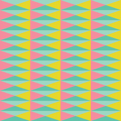 Geometric Seamless Repeat Patterns in Subtle Turquoise and Pink Colors. Perfect for Wallpapers, Backgrounds, Stationary Prints