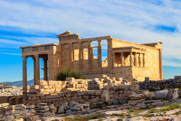 Erechtheion (Erechtheum) or Temple of Athena Polias is an ancient Greek Ionic temple on the north...