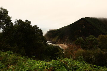 View on the beach of Sable located in the Autonomous Community of Cantabria in Spain.