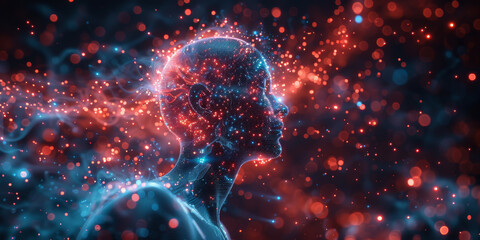 Neurotech Breakthrough: Enhancing Mind and Memory. - obrazy, fototapety, plakaty
