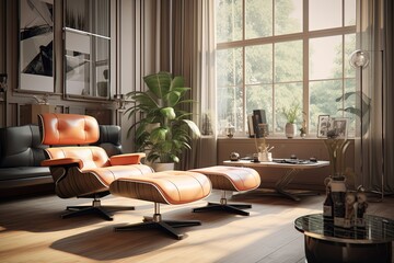 A.R. Elegance: Leather Armchair Glam Setups and Tech Centers for Modern Homes