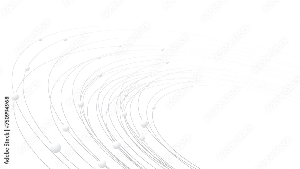 Poster  Technology abstract background. Abstract geometric background. Rings and circles backdrop.