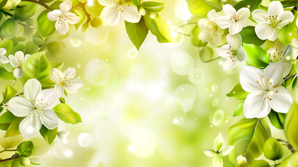 Spring Background with Flowers