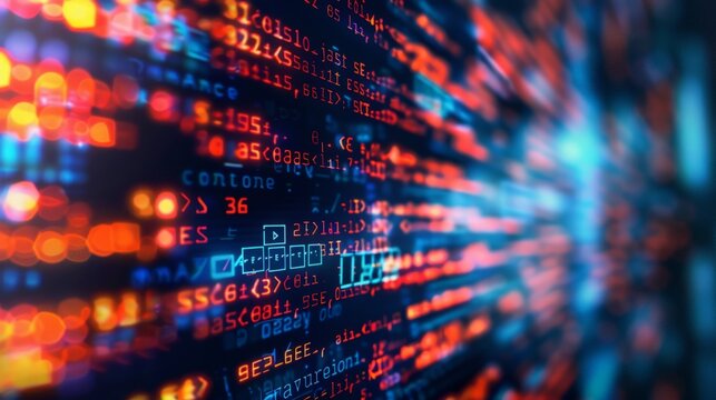 Php Programming Html Coding Cyberspace Concept