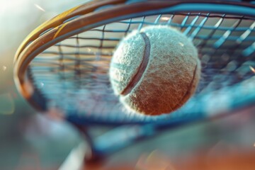 Tennis concept. Background with selective focus and copy space