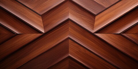 woodworking wall surface structure design, glossy finish. corner beveled diagonal edge routed. hand shaped classy paneled forms.