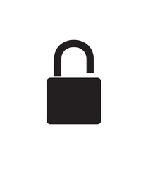 Vector icon of a padlock