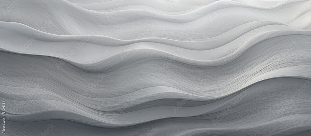 Poster this close-up shows a white wall with intricate wavy lines, creating a visually dynamic pattern on t