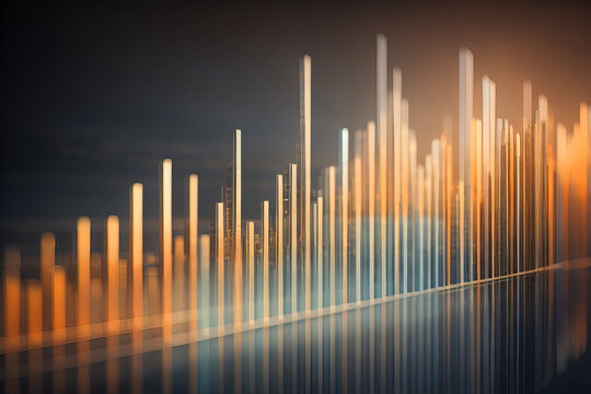 Modern colorful chart, finance.