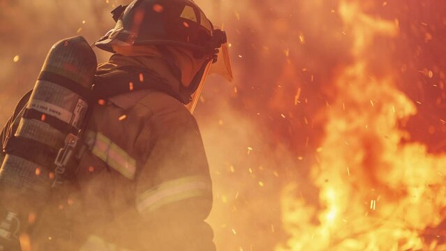 Into the Inferno: A Firefighter's Fight Against the Wildfire Fury