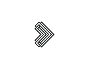 Forward Arrow Logo Concept icon sign symbol Design Element. Financial, Consulting, Logistics Logotype. Vector illustration template