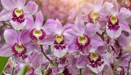 pink dendrobium orchid background