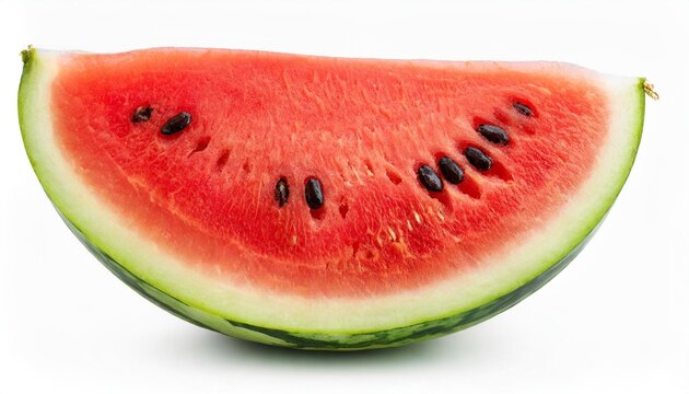 watermelon cut slice isolated on white background as package design element