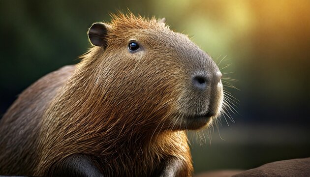 capybara close up on backgrounds nature