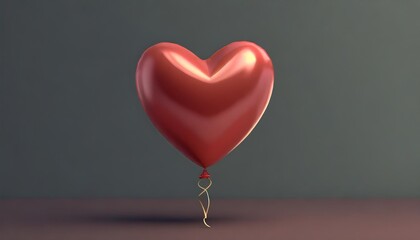 red heart shaped balloon