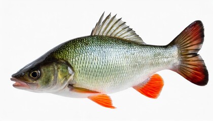 freshwater bass fish isolated on white transparent background north american fish isolated canva png cutout