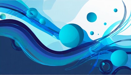 blue and liquid elements abstract background design use for banner template poster promotion and presentation