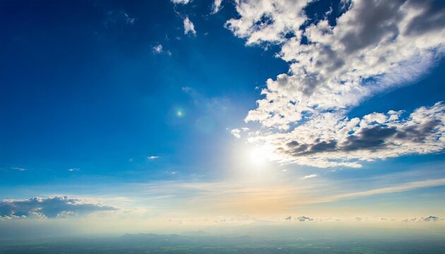 beautiful cloudy sky with sunshine peaceful natural background sunny divine heaven religion heavenly concept copy space image place for adding text or design