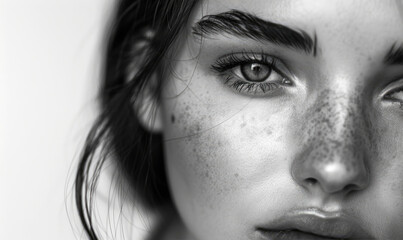 Fototapeta premium Close up natural beauty top model woman