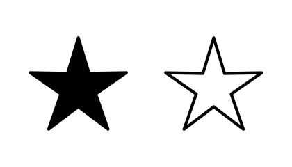 Star Icon set. rating icon vector. favourite star icon
