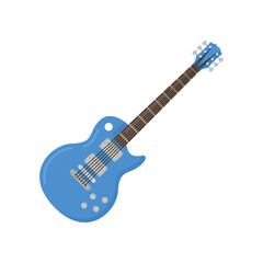 Guitar illustration icon flat design style design isolated white background