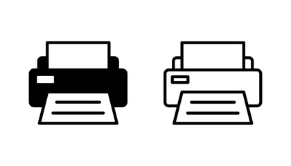 Print icon set. printer icon vector.