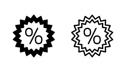 Obraz premium Discount icon set. Discount tag icon.
