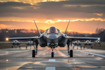 Fototapeta premium Military Fighter Jets Air Force
