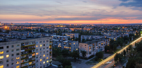 evening view of Severodonetsk before the war with Russia 3